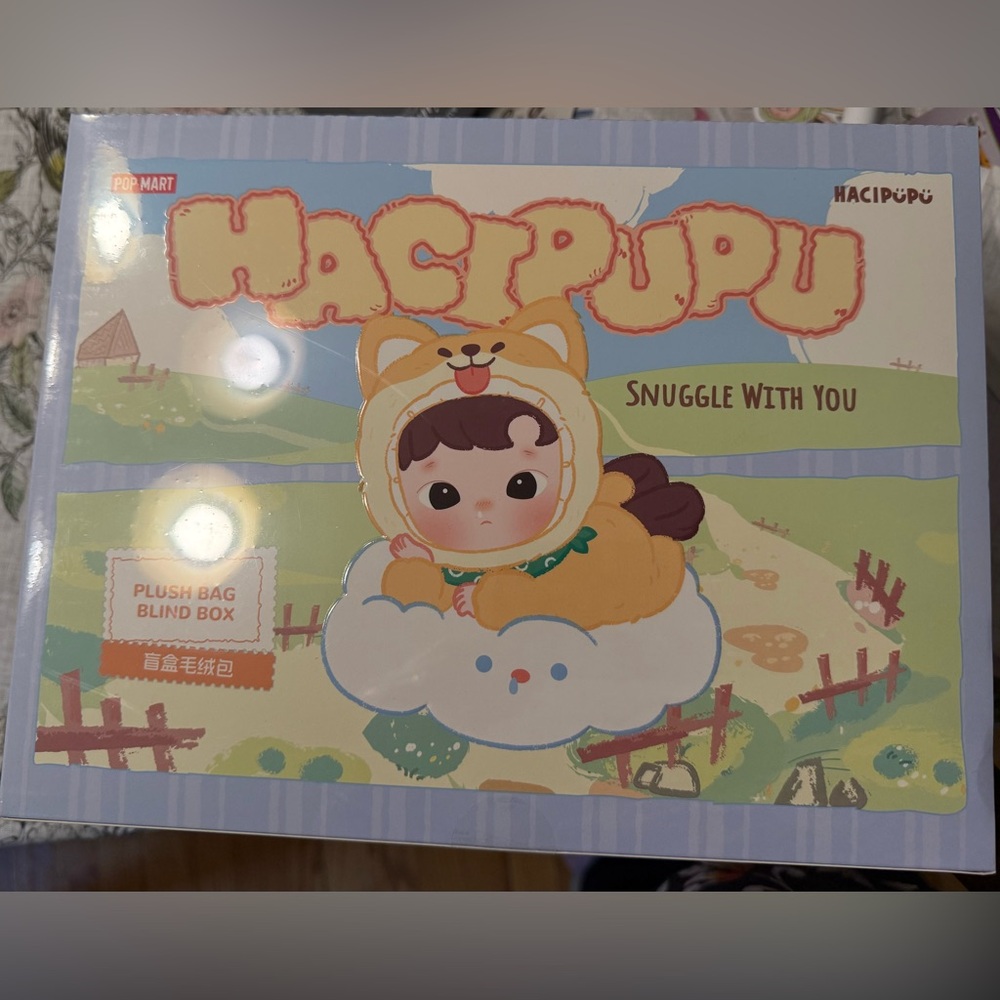 Pop Mart Hacipupu Snuggle With You Plush Bag Full Set of Blind Boxes